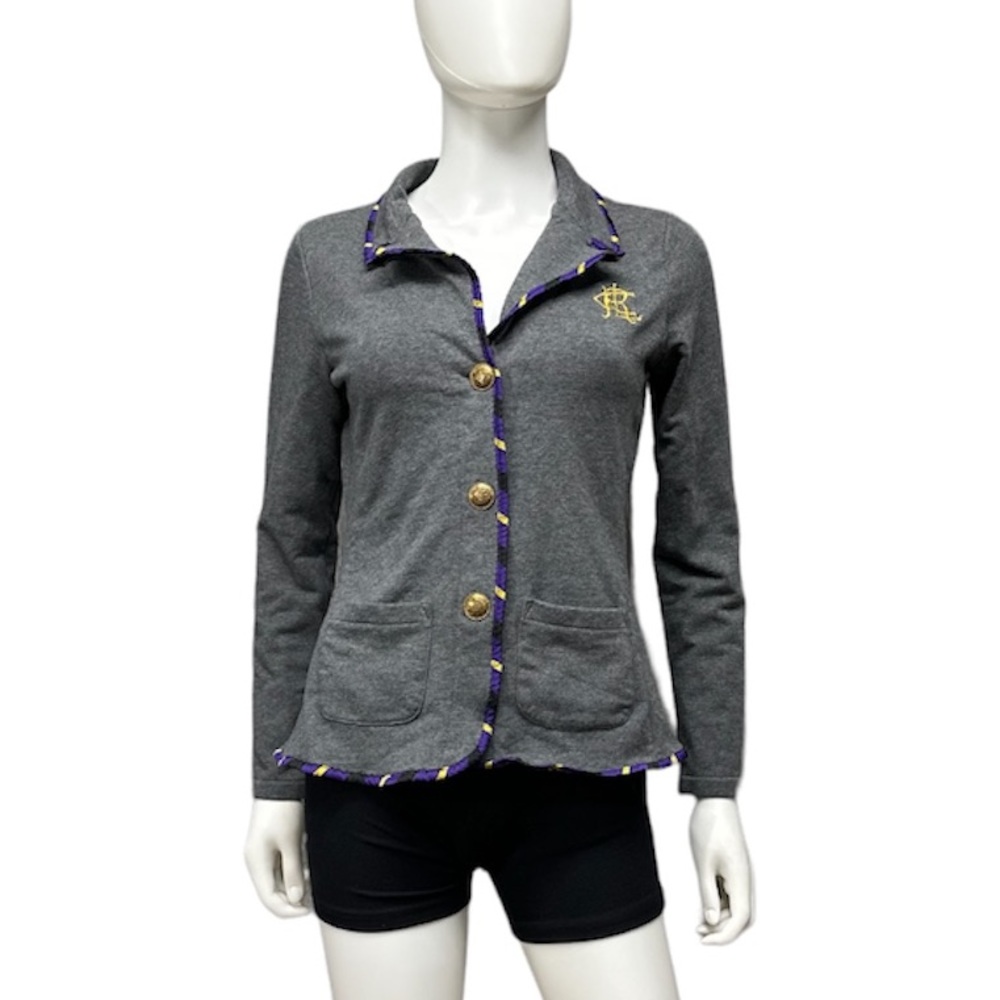 Ralph Lauren Blue Label Gray Monogram Blazer [M5]